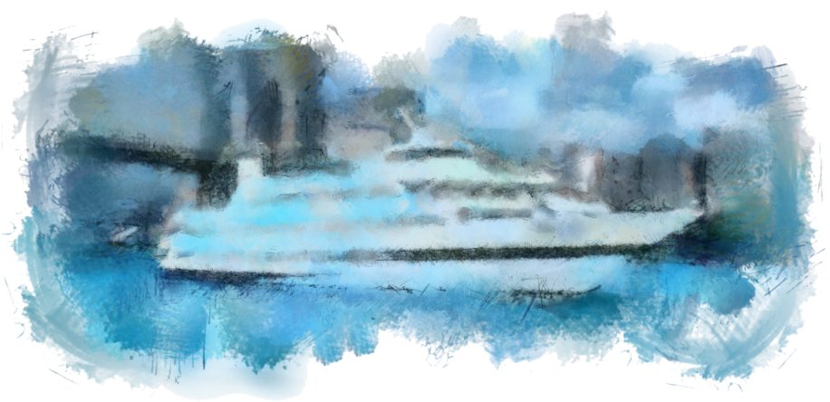 Smooth Jazz And Fine Dining Smooth Cruise On The Spirit - Painting (927x491), Png Download