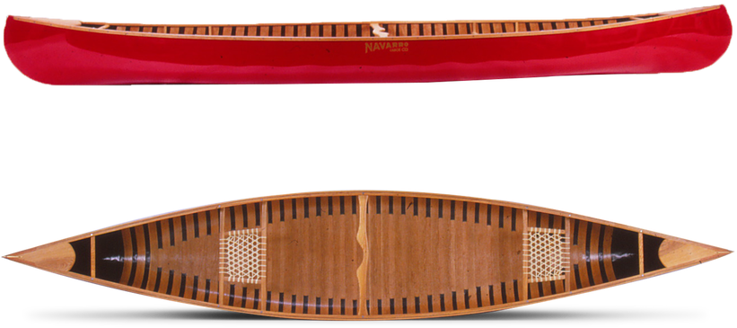 Wood Rib With Fiberglass - Navarro Canoe Co. (887x500), Png Download