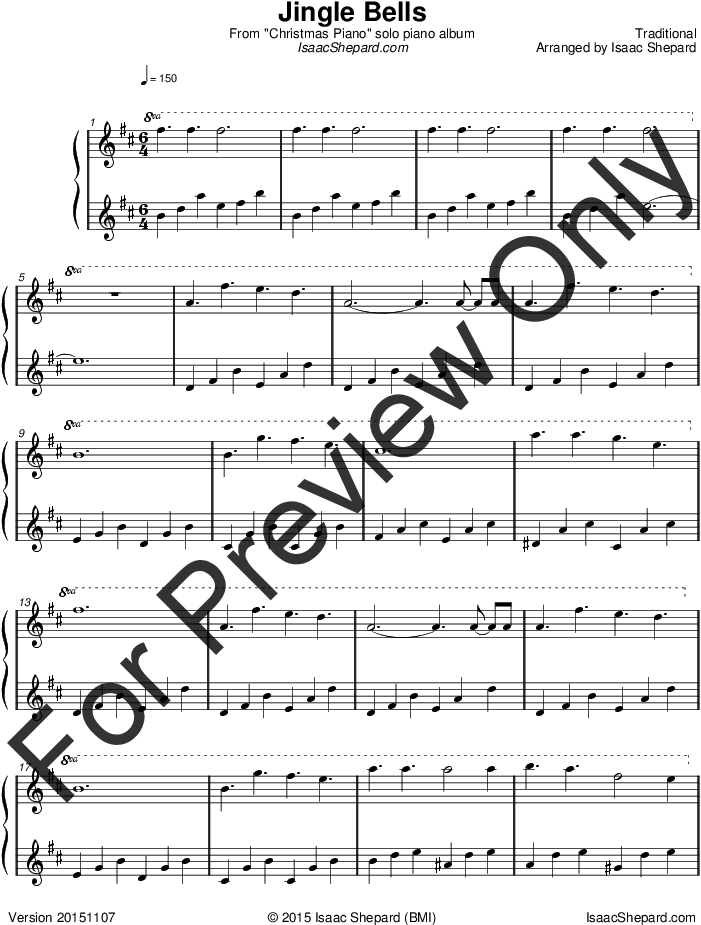 Traditional / Isaac Shepard - Sheet Music (816x1056), Png Download