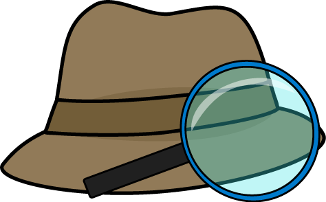 Detective Clip Art - Magnifying Glass Detective Clipart (474x294), Png Download