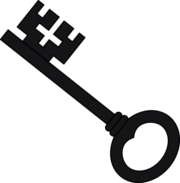 Key Clipart Elegant - Key Clip Art (588x599), Png Download