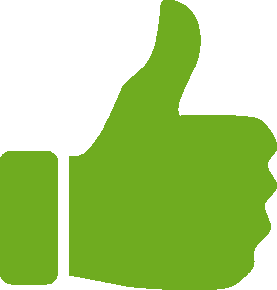Thumbs Up Icon Green (570x597), Png Download