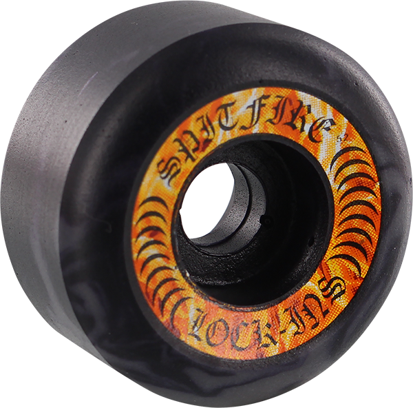Spitfire F4 99a Lock-ins 52mm Hellfire Blk/gry Swirl (600x592), Png Download