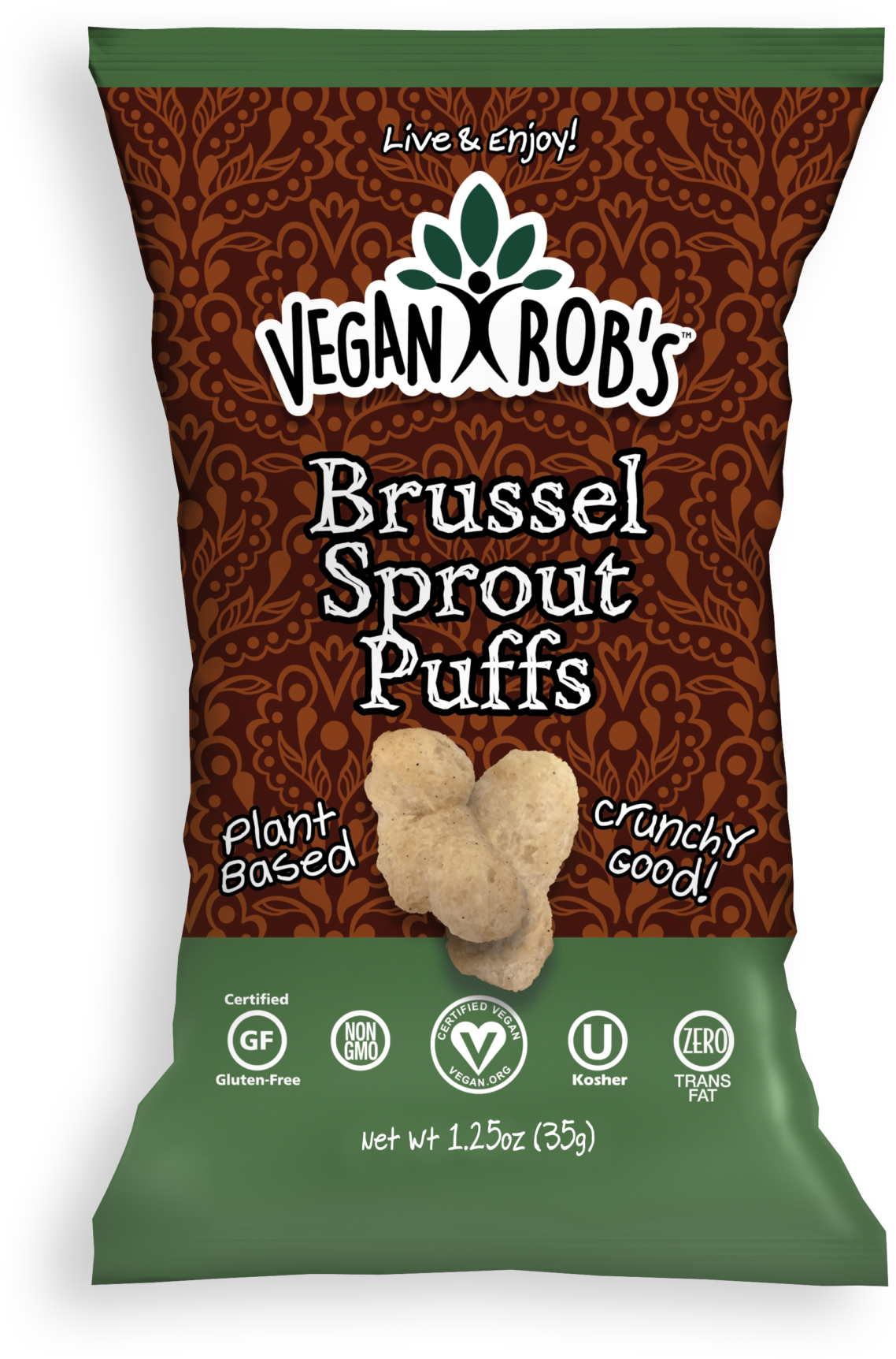 Rob's Brands Vegan Rob's Brussel Sprout Puffs (1778x2000), Png Download