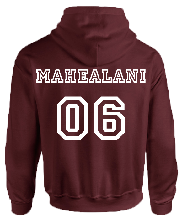 Beacon Hills Lacrosse On Front Mahealani On Back Hoodie Full Size Png Download Seekpng