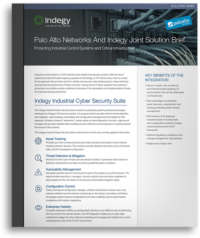Sb Joint Solution Palo Alto Networks And Indegy @ (500x617), Png Download