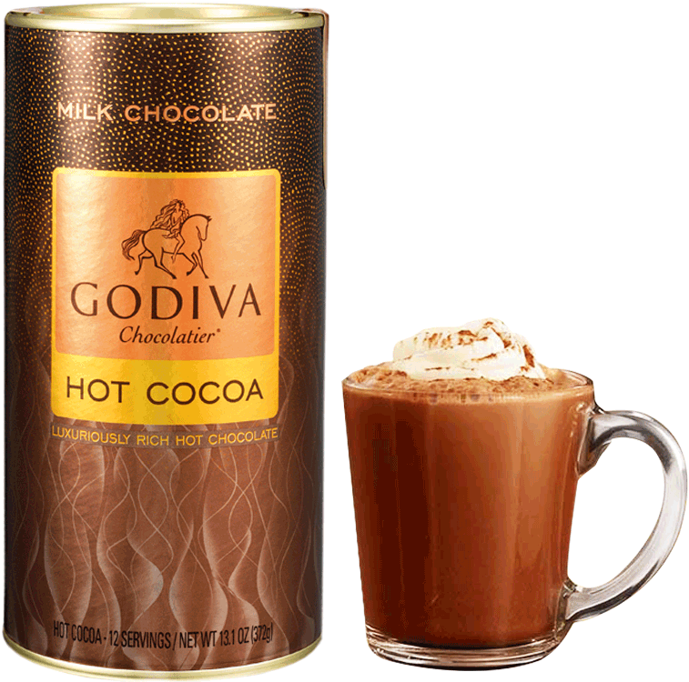 歌帝梵godiva牛奶巧克力味可可粉372g 原装进口巧克力粉七夕礼物情人节礼物礼品 (800x800), Png Download