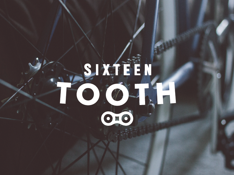 Sixteen Tooth Logo Cog Fixed Fixedgear Fixie Bicycle (800x600), Png Download