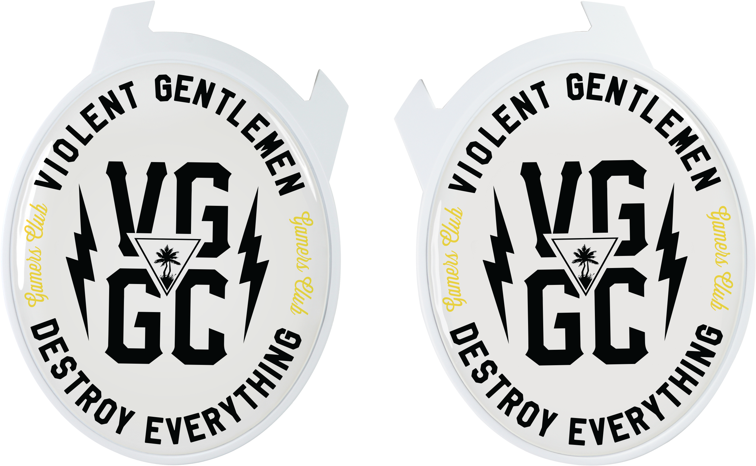 Violent Gentlemen Vg/gc Logo Elite Speaker Plates (3000x3000), Png Download