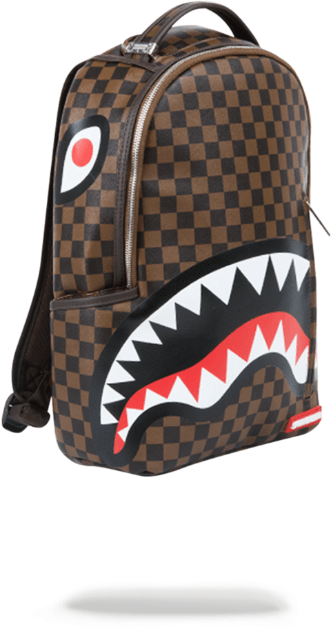 Sprayground- Sleek Sharks In Paris Backpack (802x1023), Png Download