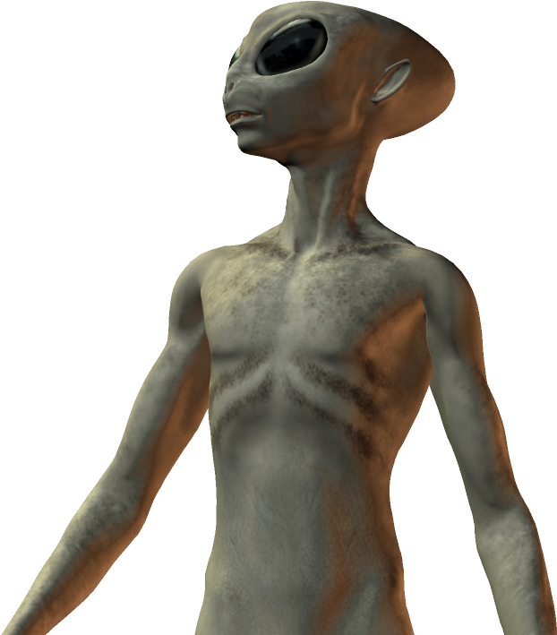 Clip Art Alien Real (700x723), Png Download