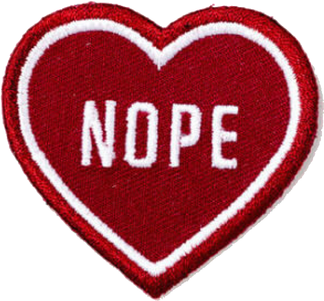 Red Darkred Redaesthetic Redtheme Heart Nope Tumblr (1105x1024), Png Download