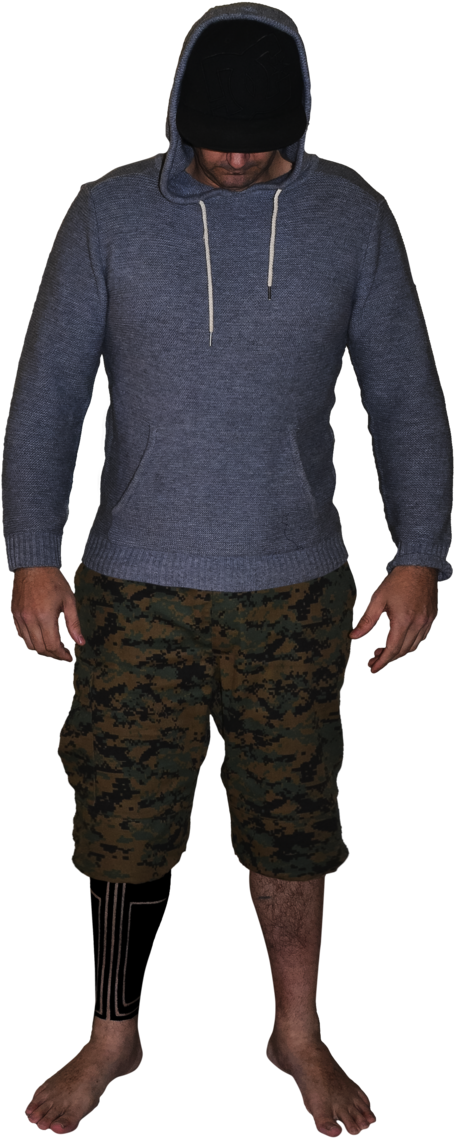 Guy In Hoodie Png (630x1269), Png Download