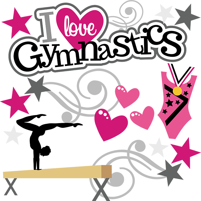 I Heart Gymnastics Svg Gymnastics Svg Files For Scrapbooking (648x648), Png Download