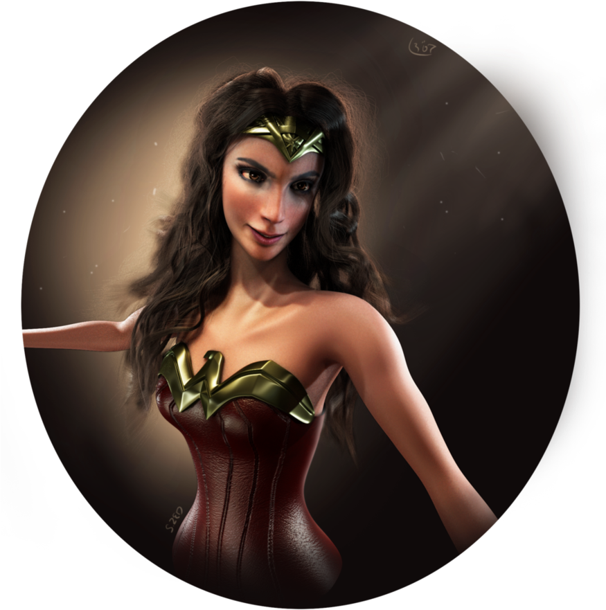 Gal Gadot Wonder Woman (874x915), Png Download