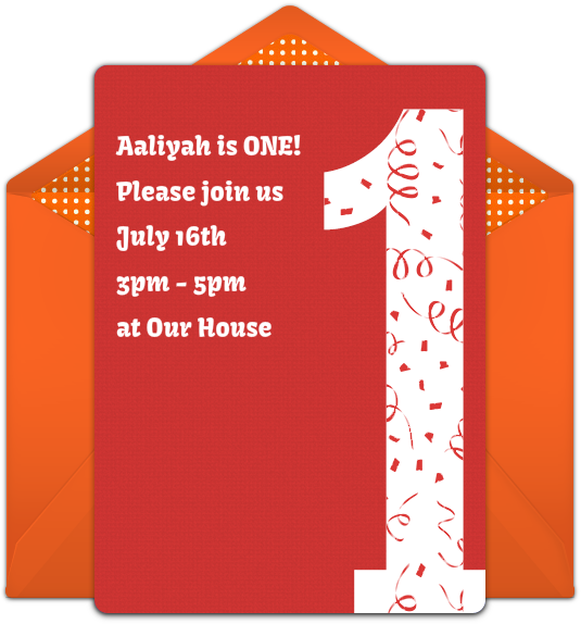 Customizable, Free 1st Birthday Celebration Online (650x650), Png Download