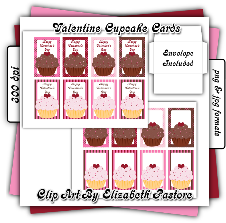 I Created This Set Of Printable Valentines From Our (800x800), Png Download