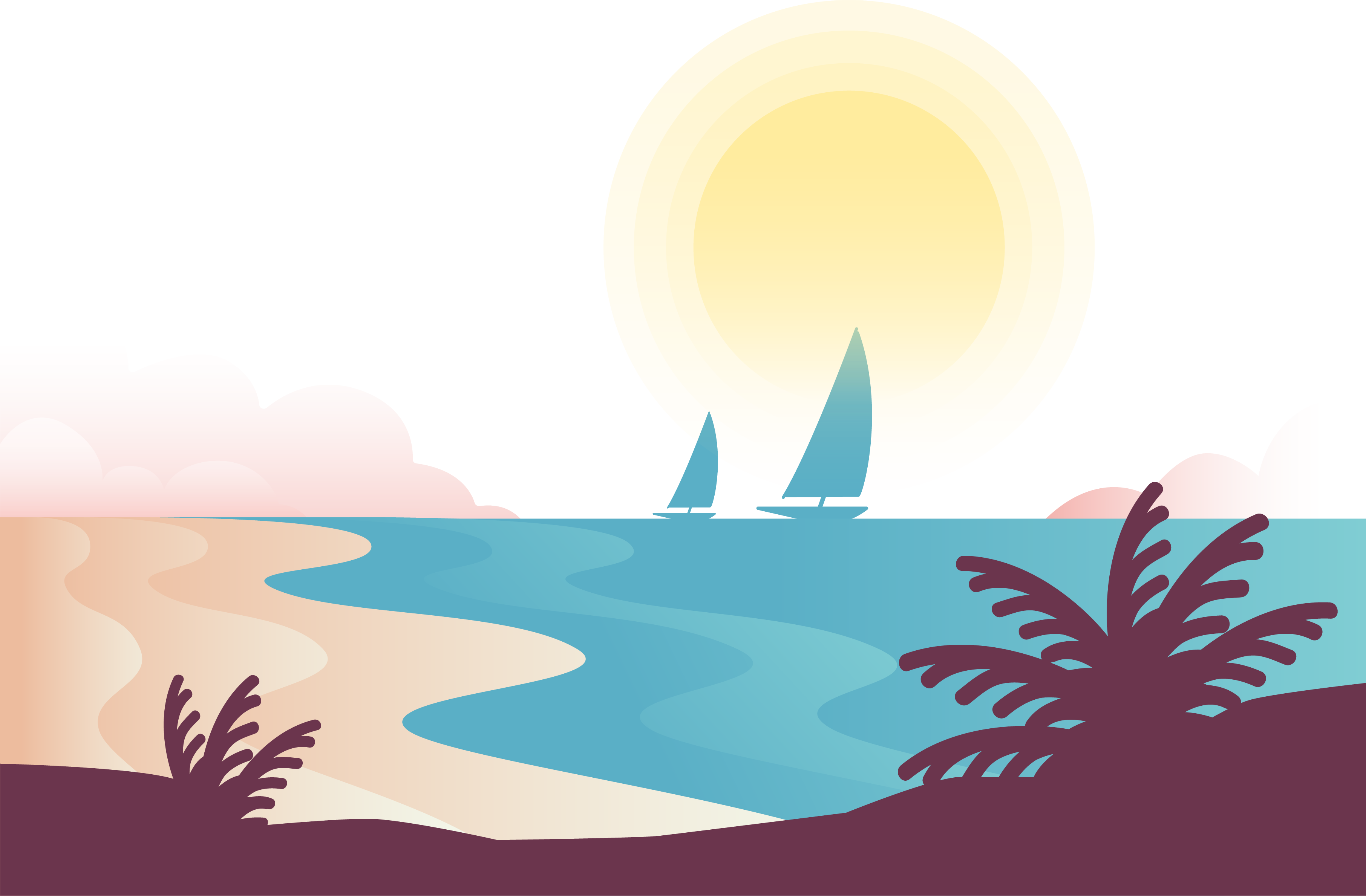 Svg Freeuse Wallpaper In The Morning Transprent Png (3624x2378), Png Download