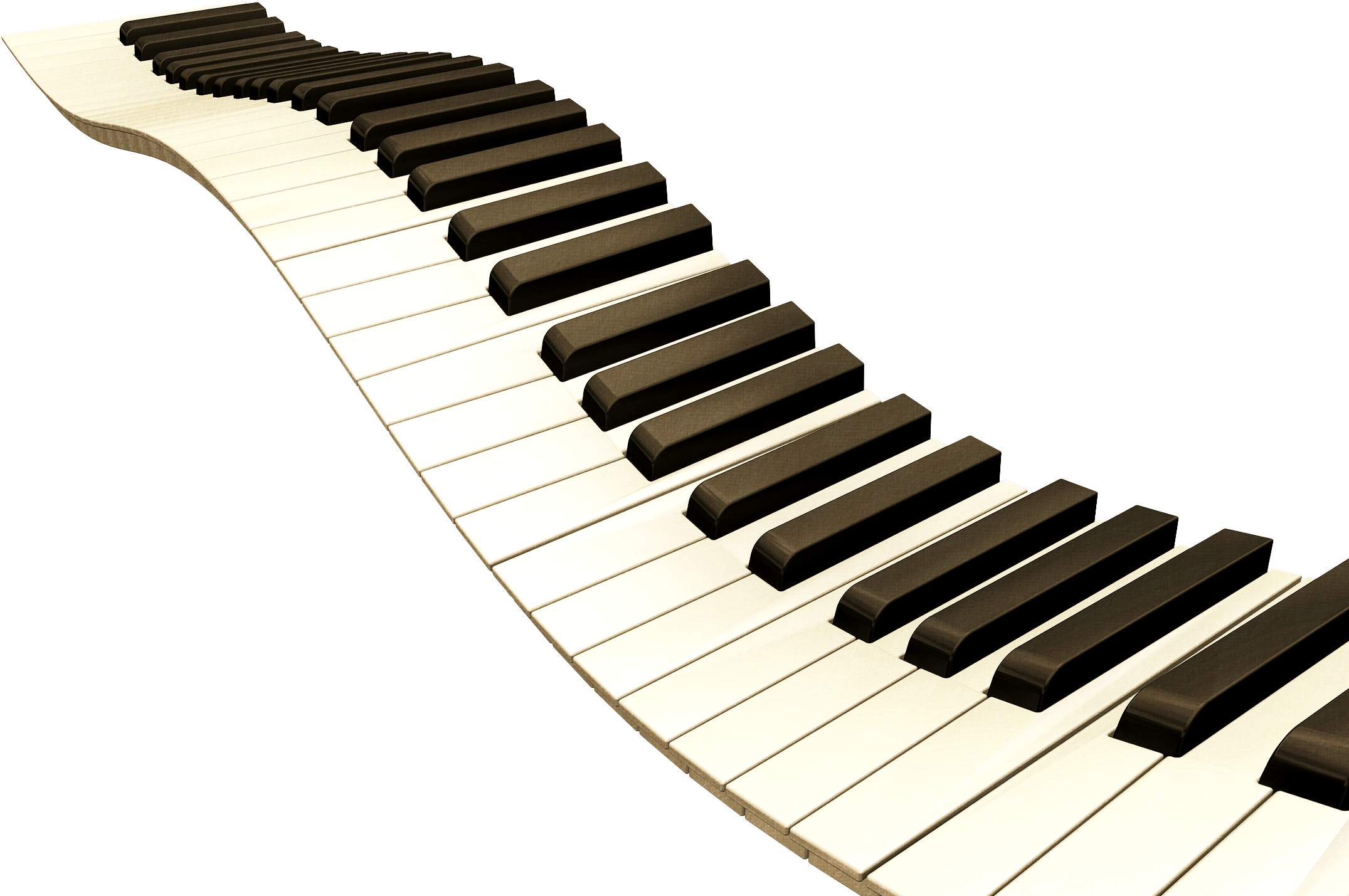 15 Piano Keys Clipart Png For Free Download On Mbtskoudsalg - Wavy Piano Keys (2173x1451), Png Download