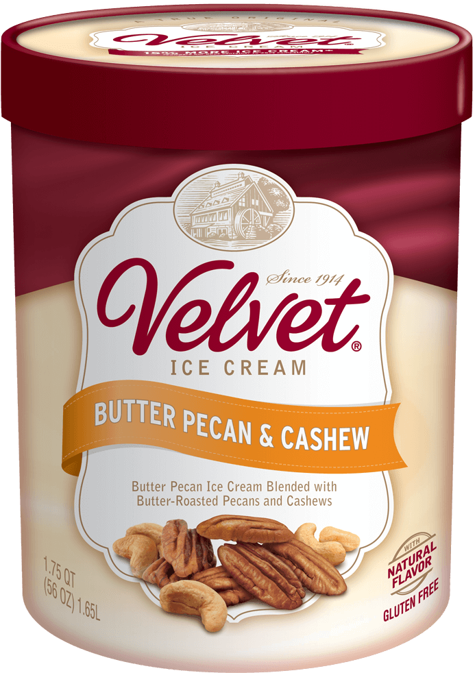 Butter Pecan & Cashew - Velvet Elephant Ear Ice Cream (749x1024), Png Download