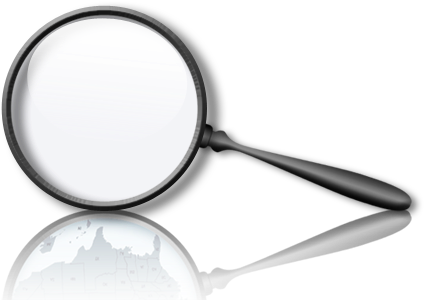 Magnifying Glass Png 81672 - Magnifying Glass (424x307), Png Download