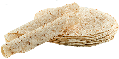 Organic Flour Large - Flour Tortillas Png (500x250), Png Download