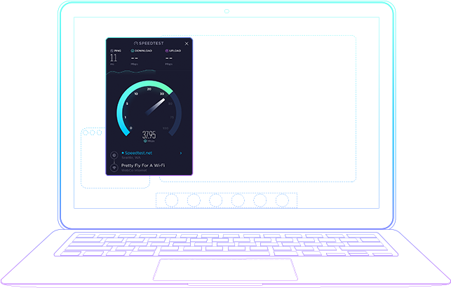 There's Nothing Faster Than Launching A Speedtest Straight - Netbook (650x415), Png Download