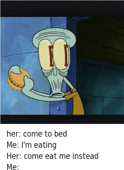 Instead - Squidward Krabby Patty Face (400x569), Png Download