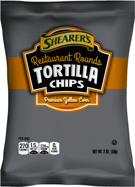 Yellow Tortilla Chips 2 Oz - Barrel O' Fun Mini Rounds Tortilla Chips, 10 Oz (500x692), Png Download