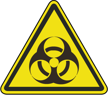 Biohazard - Biosafety Level 2 Sign (411x360), Png Download