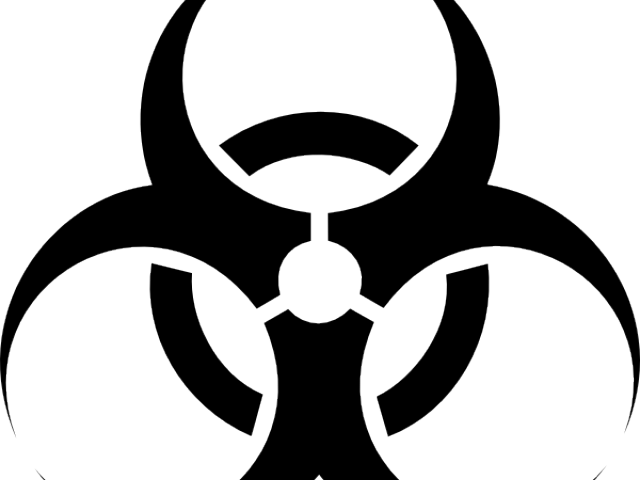 Radiation Clipart Symbol Transparent Background - Biohazard Symbol Png (640x480), Png Download