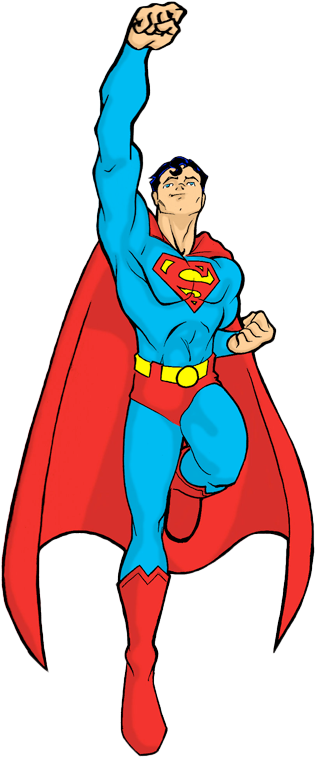 Superman Batman Cartoon Fictional Character Superhero - Super Dad Ls Ultra Cotton (900x2043), Png Download