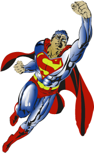Superman Flying Vector Logo - Transparent Or Vector Superman (400x400), Png Download