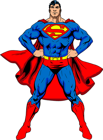 Superman Icon Clipart - Super Man Png (341x464), Png Download