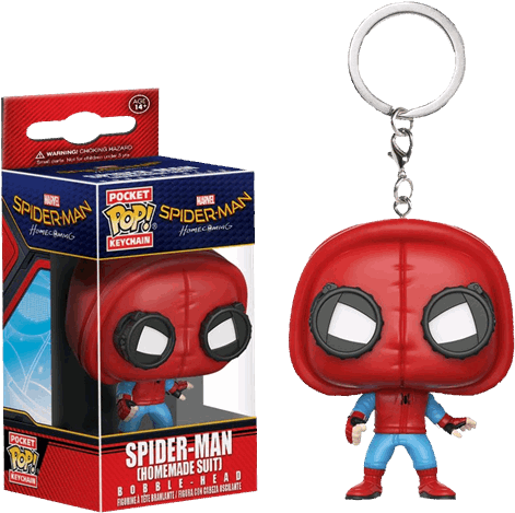 Marvel - Spider Man - Homecoming - Spider Man Home - Pocket Pop Keychain Spider Man Homecoming (600x600), Png Download