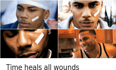 Funny Jokes, Music, And Nelly - Time Heals All Wounds Funny (400x300), Png Download
