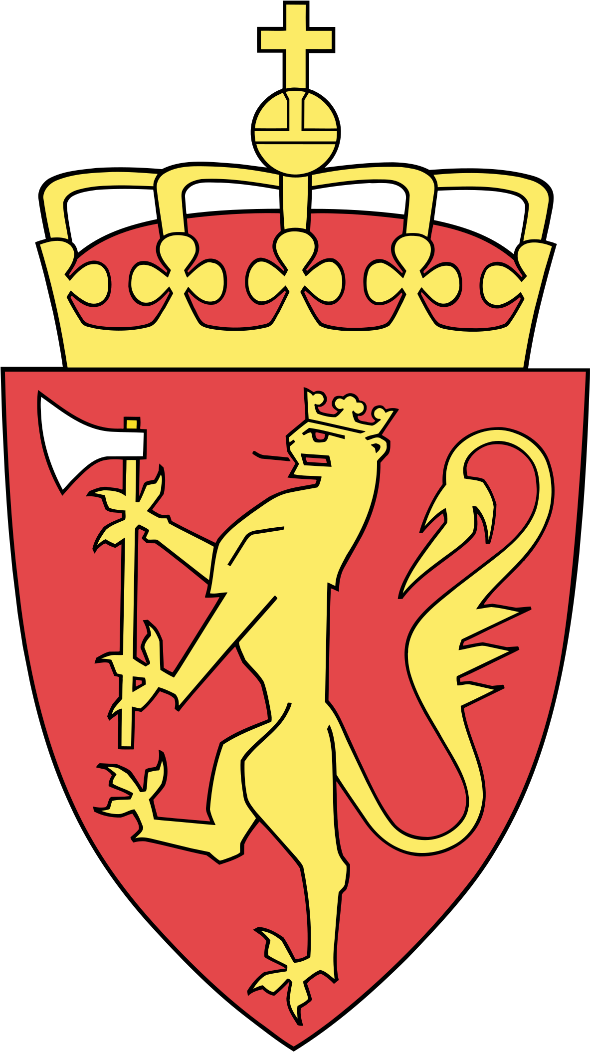 Coat Of Arms Of Norway - Norway Coat Of Arms (1200x2139), Png Download