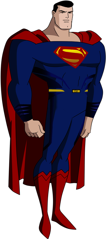 Jlu Superman Dawn Of Justice By Alexbadass - Justice League Cartoon Superman (400x843), Png Download