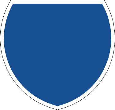 Australian State Route Blank - Circle (376x361), Png Download