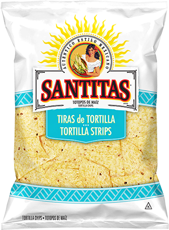 Santitas Tortilla Chips (334x483), Png Download