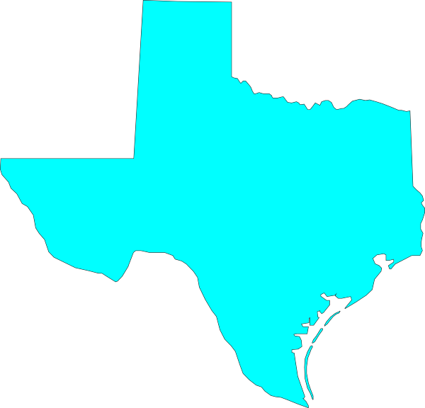 Graphic Free Stock Clip Art At Clker Com Online Royalty - Blue Texas Clip Art (600x576), Png Download