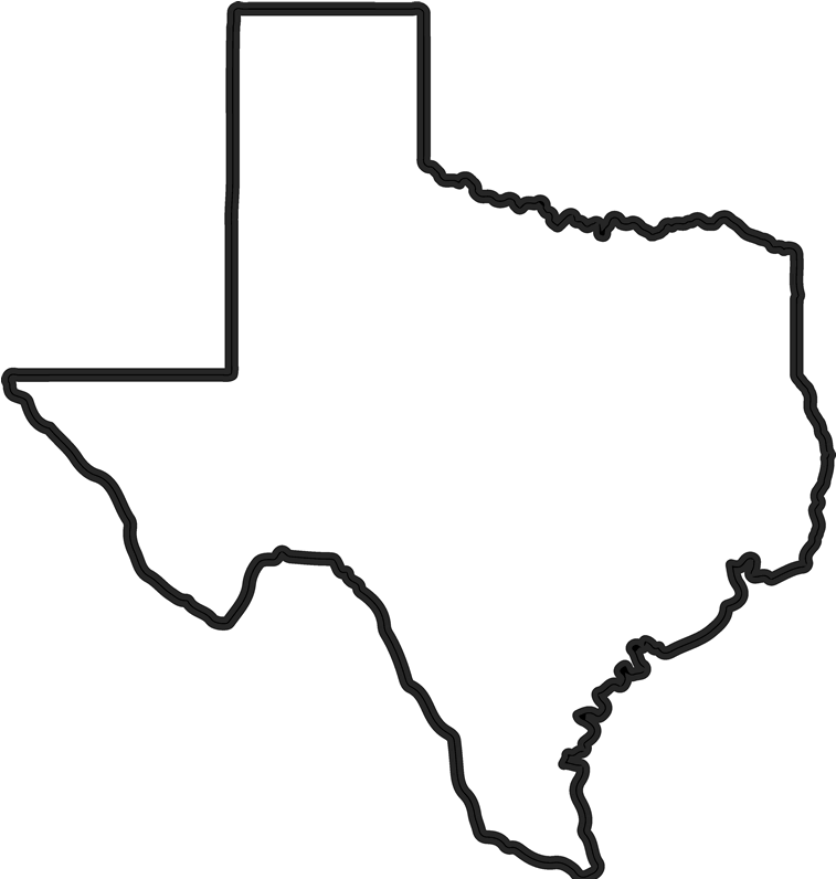 Texas Outline Png (600x600), Png Download