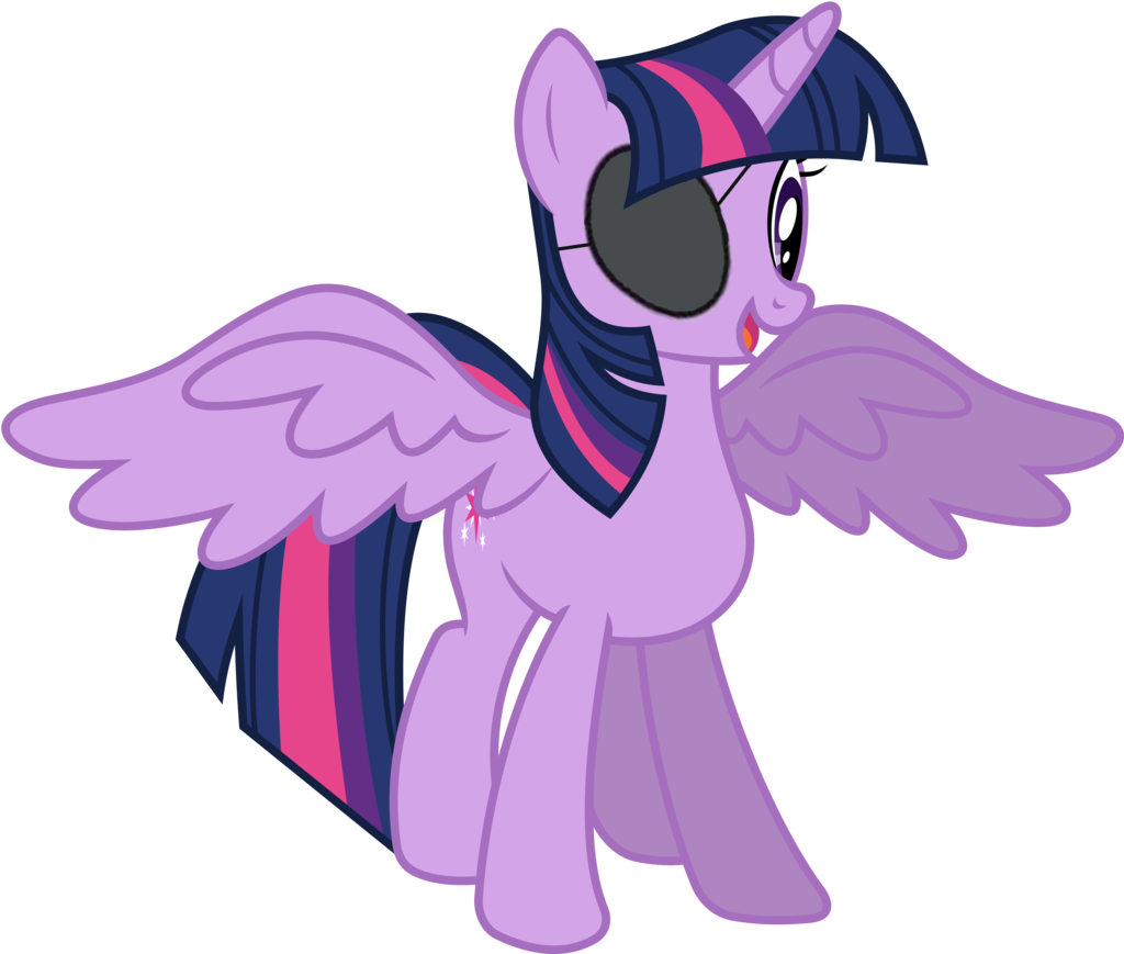 Clipart One Eye One Horned Flying Purple People Eater - Twilight Sparkle Alicorn Vector (1024x869), Png Download