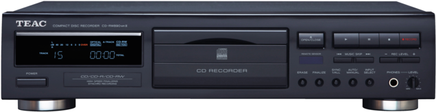 B Front R640x320 \ - Teac Cd-rw890mk2-b Cd Recorder With Remote (black) (640x320), Png Download