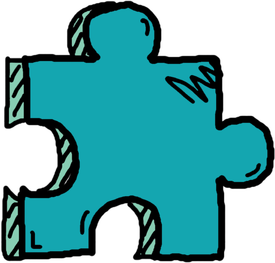 Dark Blue Puzzle Piece - Blue Puzzle Piece Lapel Pin (1000x1000), Png Download