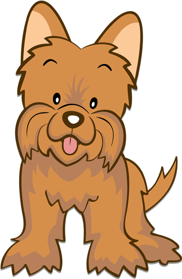 Stickers For Kids - Yorkie Cartoon (600x600), Png Download