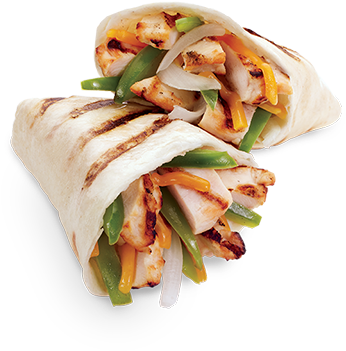 Fajita Png Free Download - Chicken Fajita Grilled Wrap (600x350), Png Download