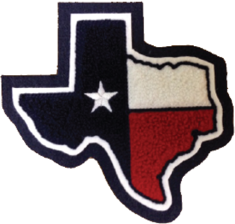 Texas State In Flag Colors Sleeve Patch - Emblem (500x500), Png Download