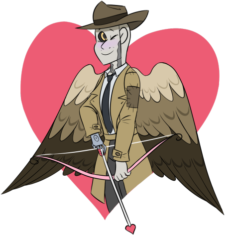 Happy Nick Valentine's Day <3 - Nick Valentine Transparent (500x542), Png Download