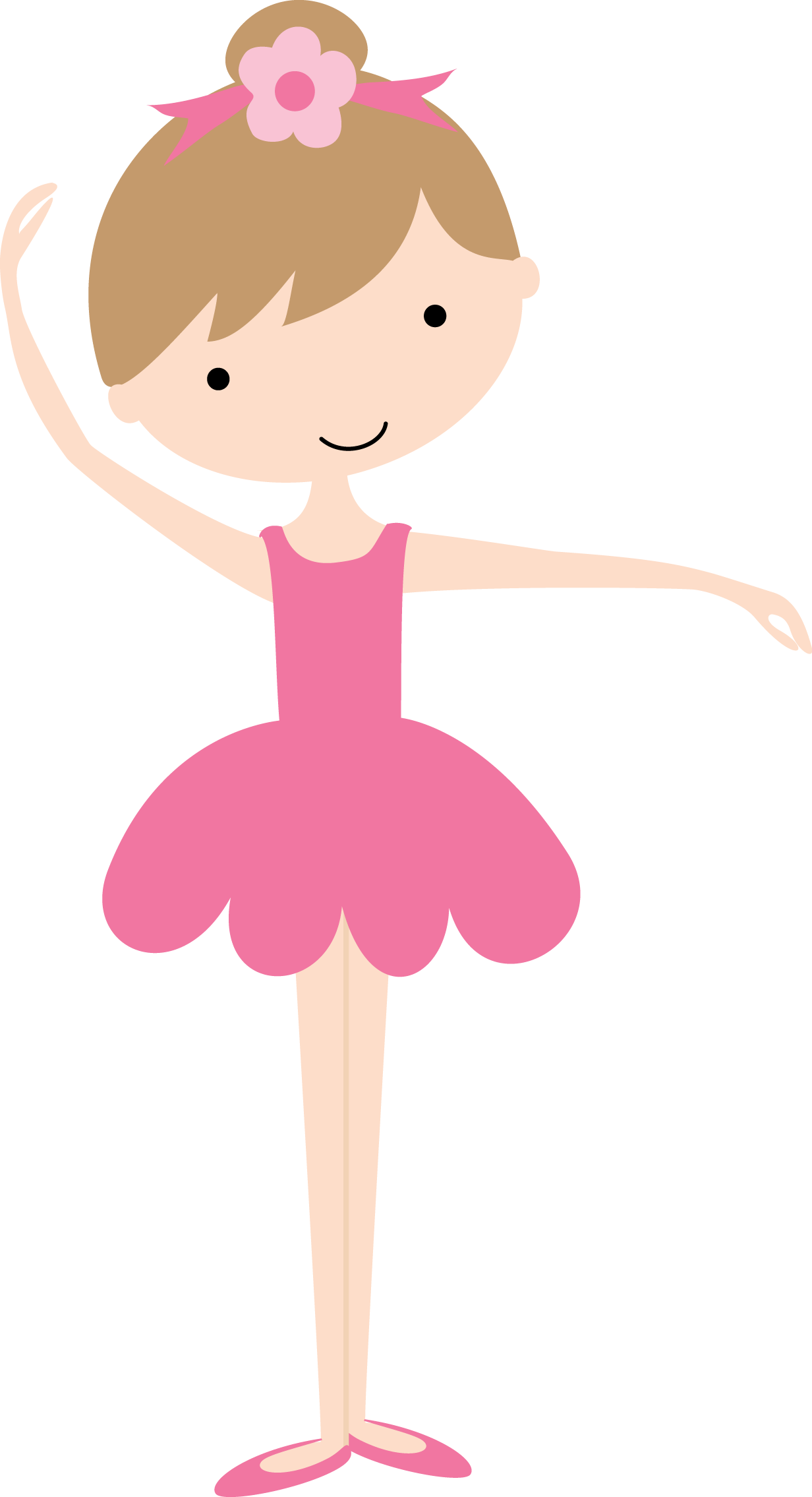 Clipart Ballerina Png - Bailarina De Ballet Dibujo (1232x2270), Png Download